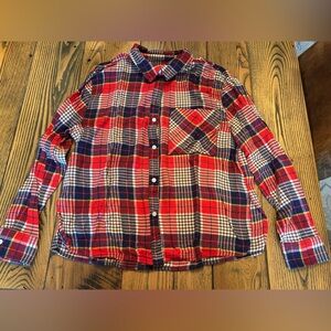 Aerie Vibrant Plaid Shirt, Size S